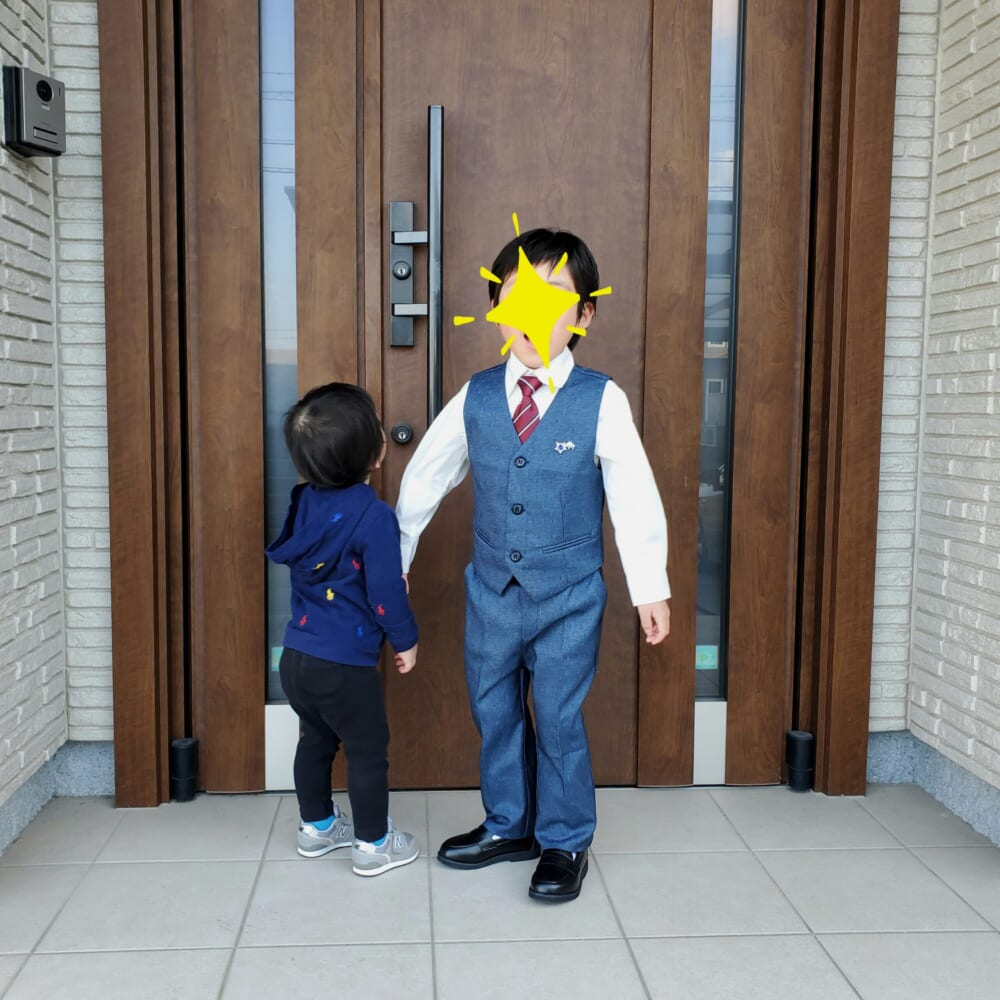 5歳男子のスーツ姿　ピアノ発表会
