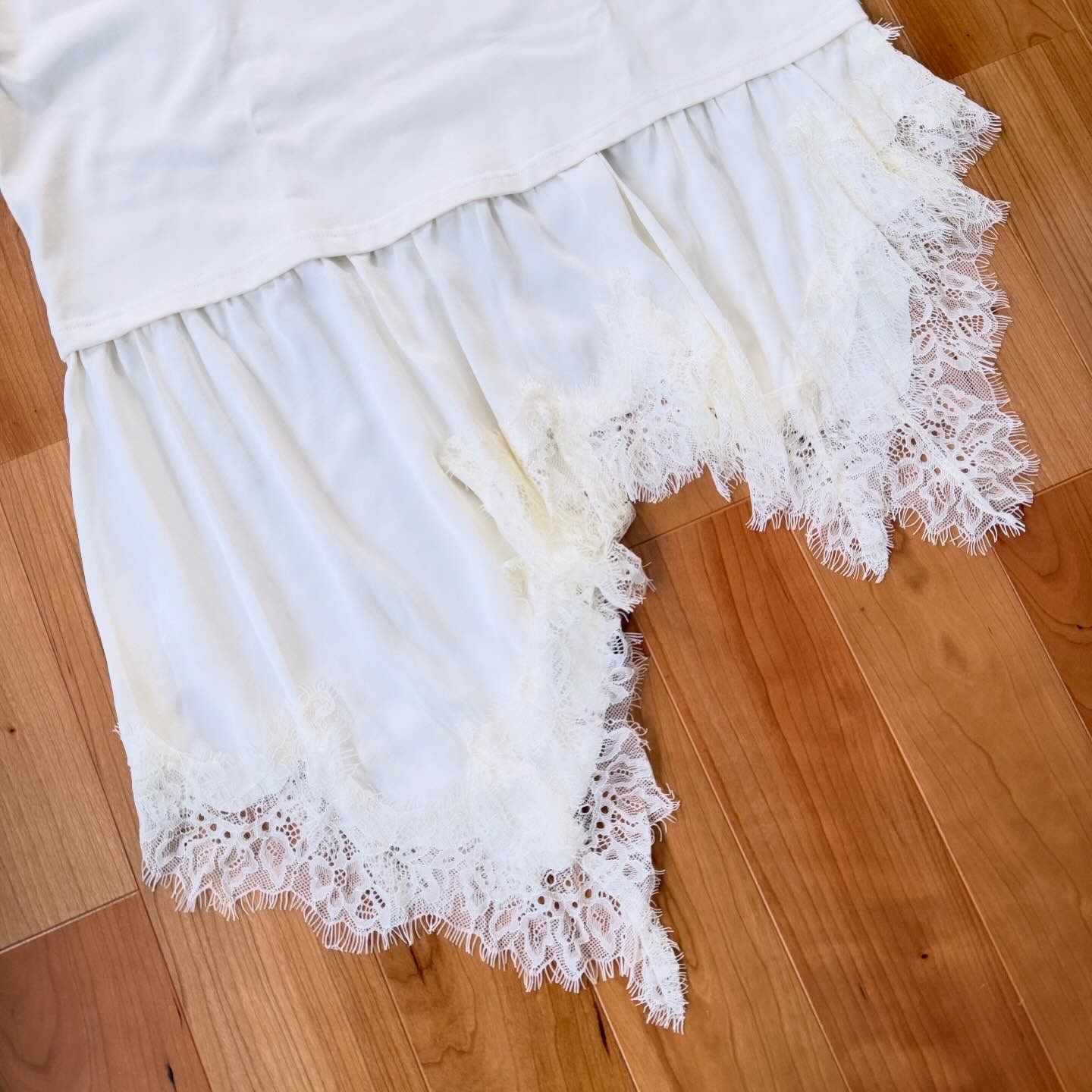 ZARA レースコンビTシャツ