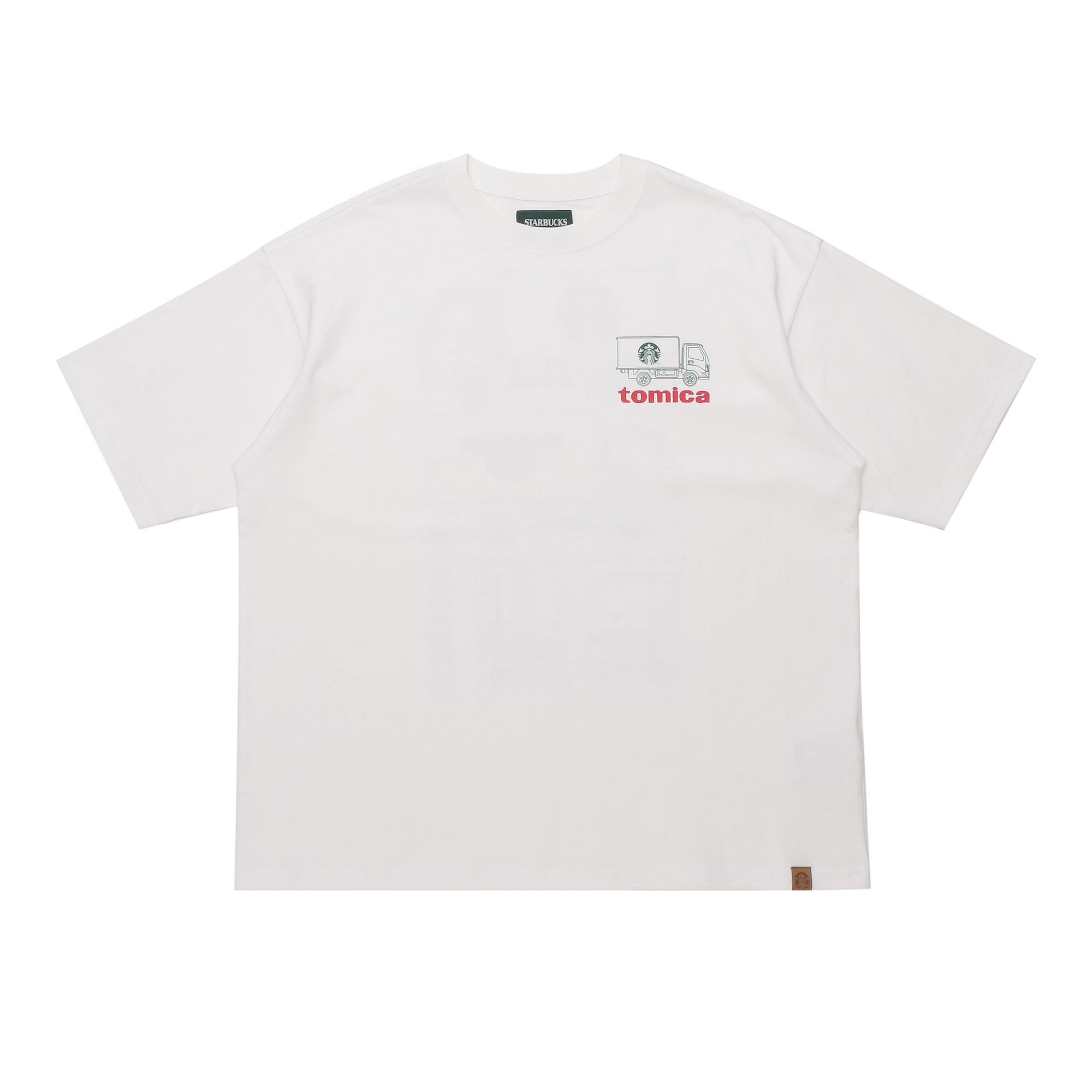 STARBUCKS STAND by BEAMSトミカ別注Tシャツの白