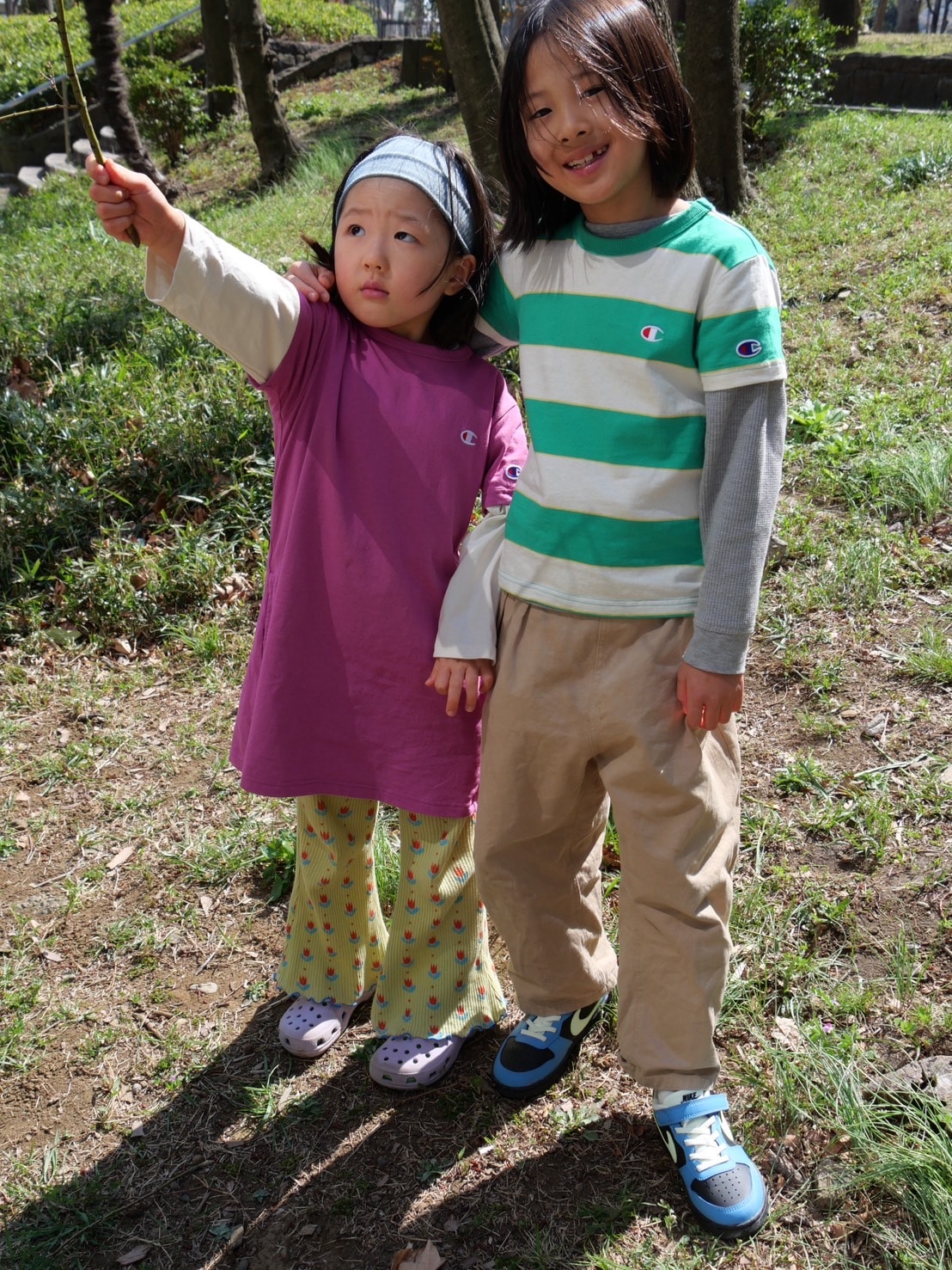 Champipn（チャンピオン）キッズコーデ 
スタイリスト高橋美帆さん 