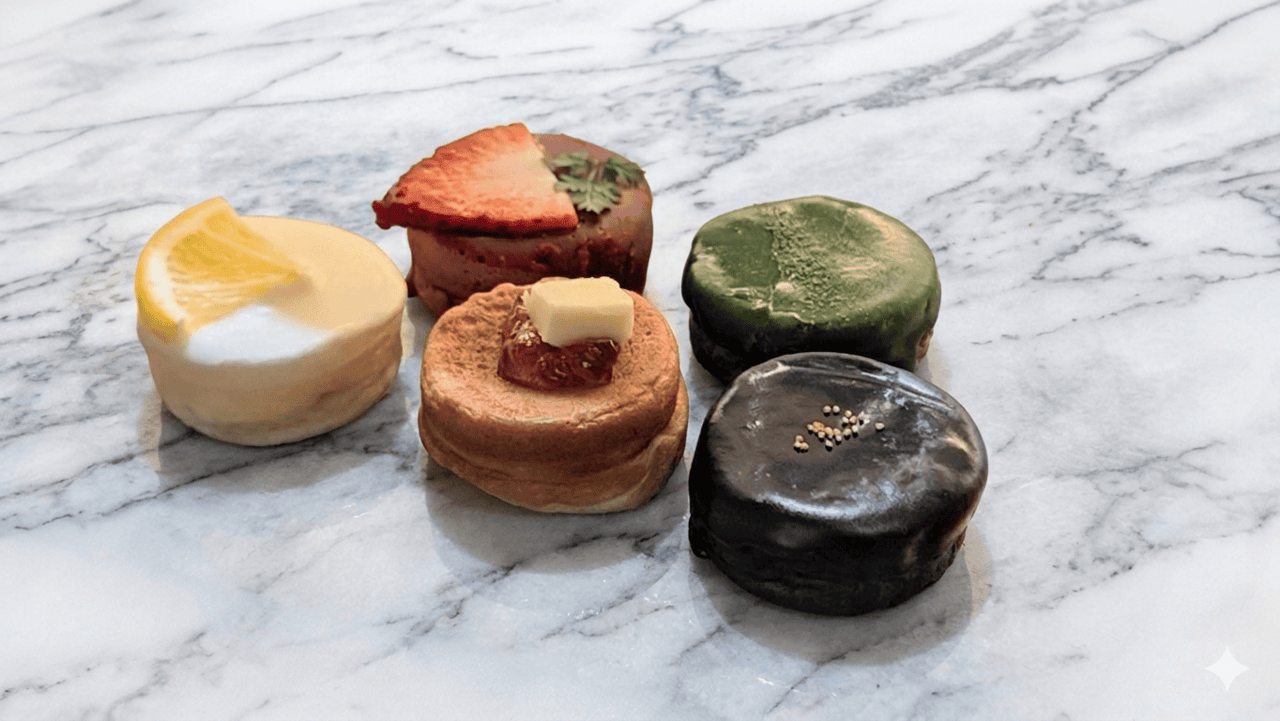 ボールアンドチェーン・カフェメニュー「つぼみ焼き」各￥200