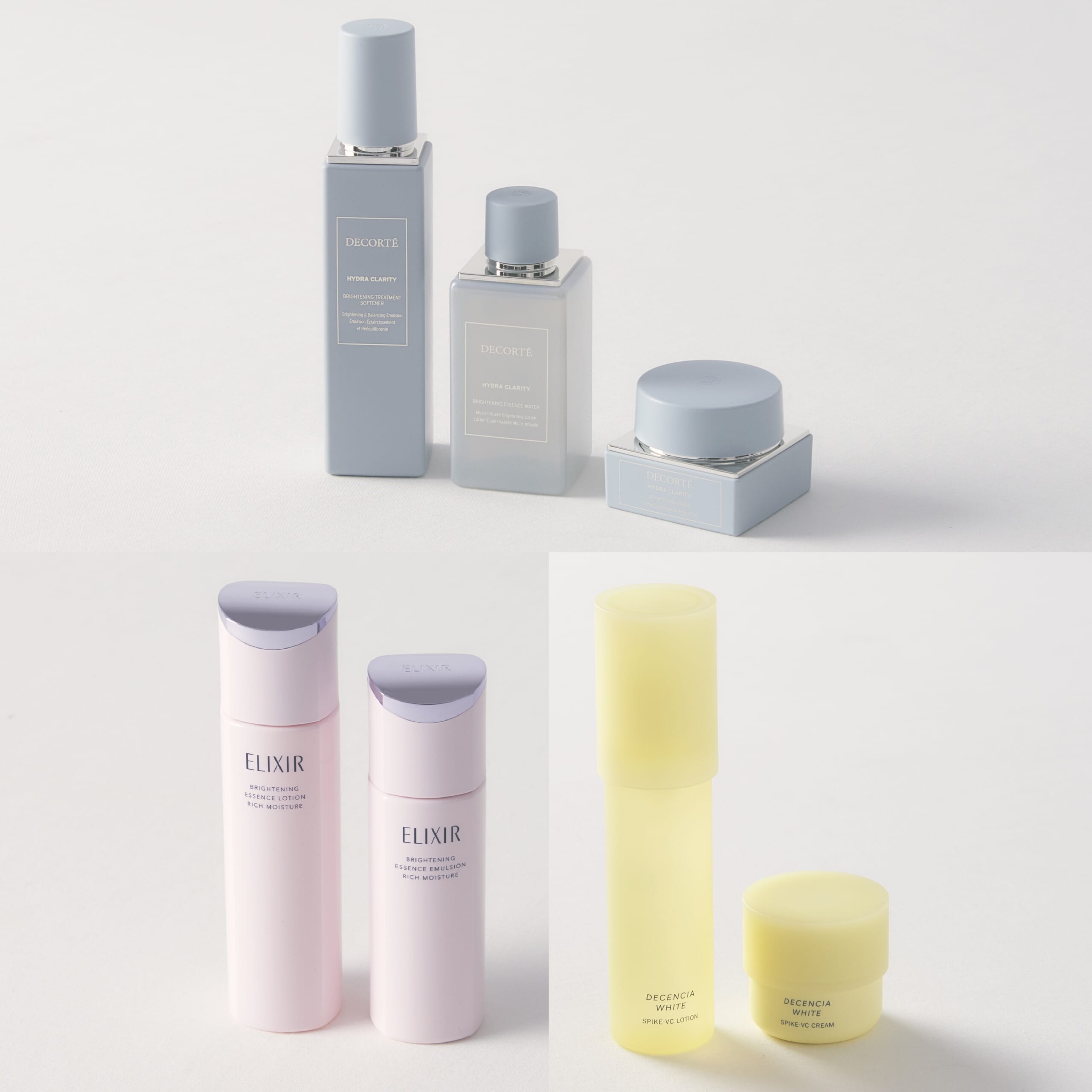 【2026最新美白ケア】エリクシール、コスメデコルテ、ディセンシアの新作を30代・40代が試してみた!透明感もハリも心地よさも