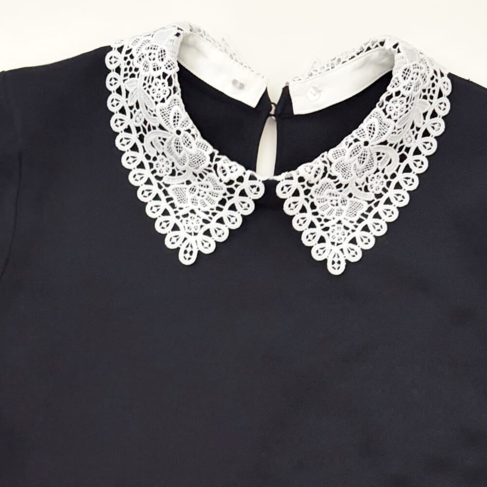 ハレの日 レース襟 ワンピース