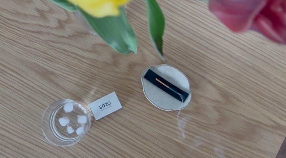 お香　ほうじ茶　抹茶