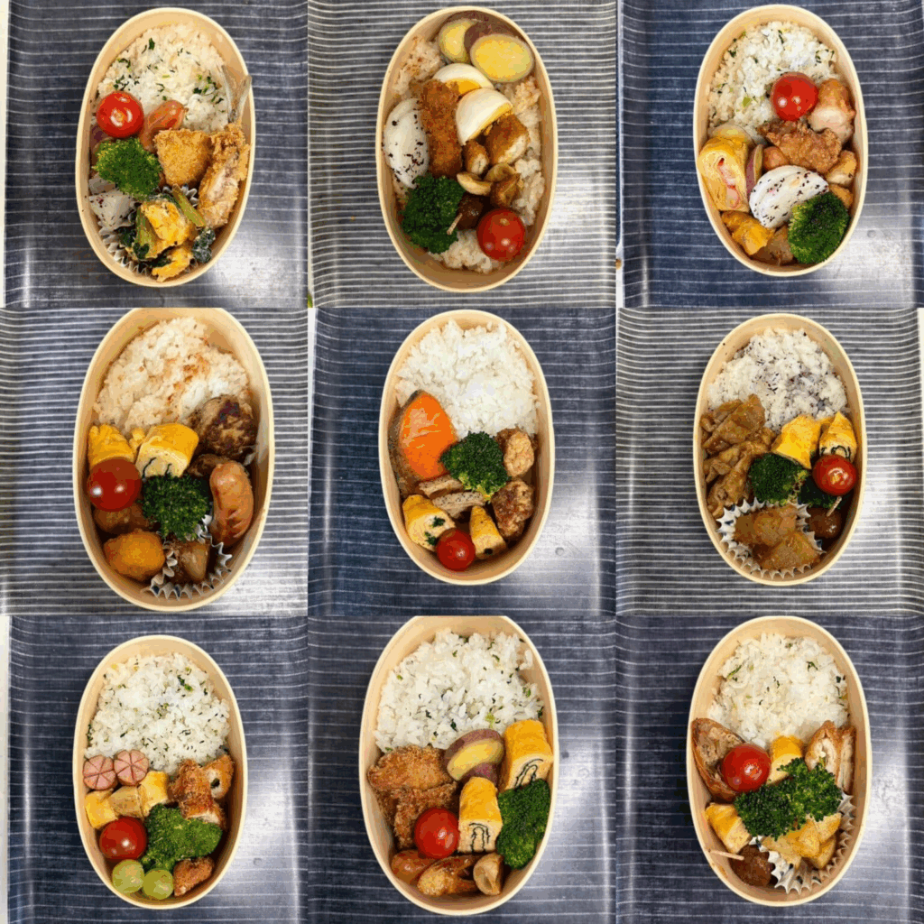 こももさん作の曲げわっぱ弁当集合