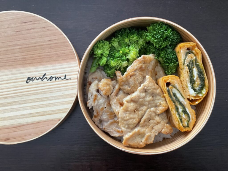 はなさん作の曲げわっぱ弁当１