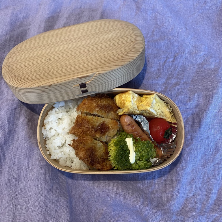 ちゅーこさん作の曲げわっぱ弁当１