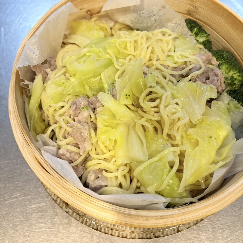 竹材 蒸篭(せいろ)/本体 深型 大 無印良品 焼きそば