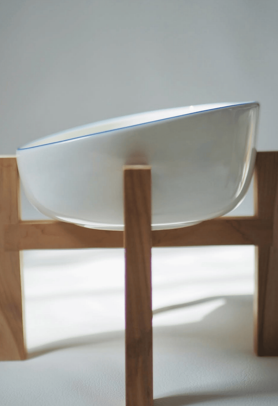 無印良品 磁器 ペット用フードボウル 小
木製スタンド 小 ペットフードボウル用