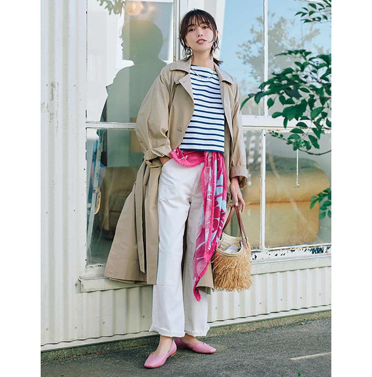 明日なに着る03302026のコーデ モデル/蛯原友里