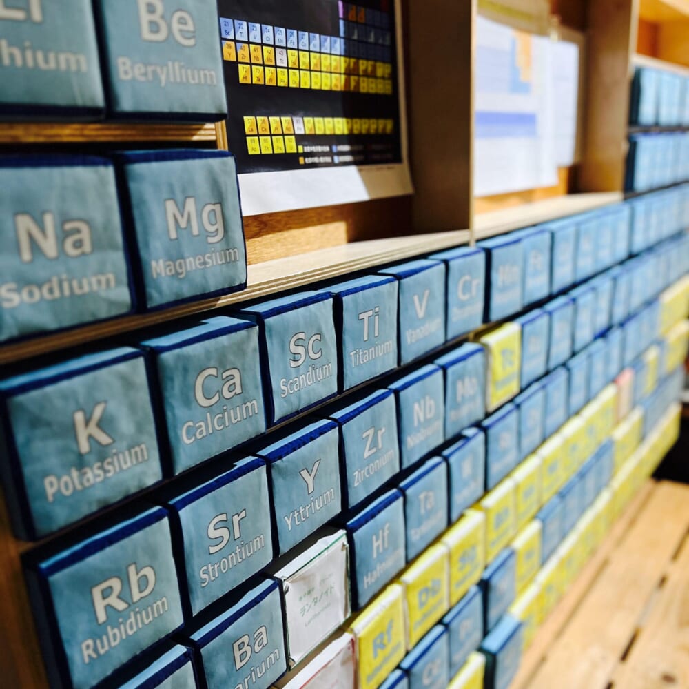 静岡　函南　月光天文台　宇宙　科学 元素記号　ブロック