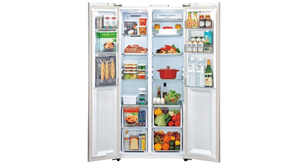 上段の棚は高さ調整でき、下段は2段の引き出し式で整理しやすい