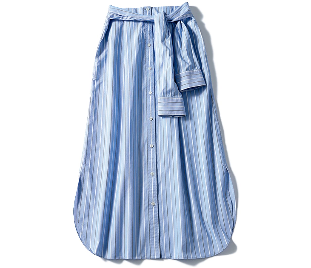 20th Anniv. LEE限定 12closet（トゥエルブクローゼット）【洗える】【接触冷感】【吸汗速乾】【石上美津江さんコラボ】シャツスリーブ付きスカート