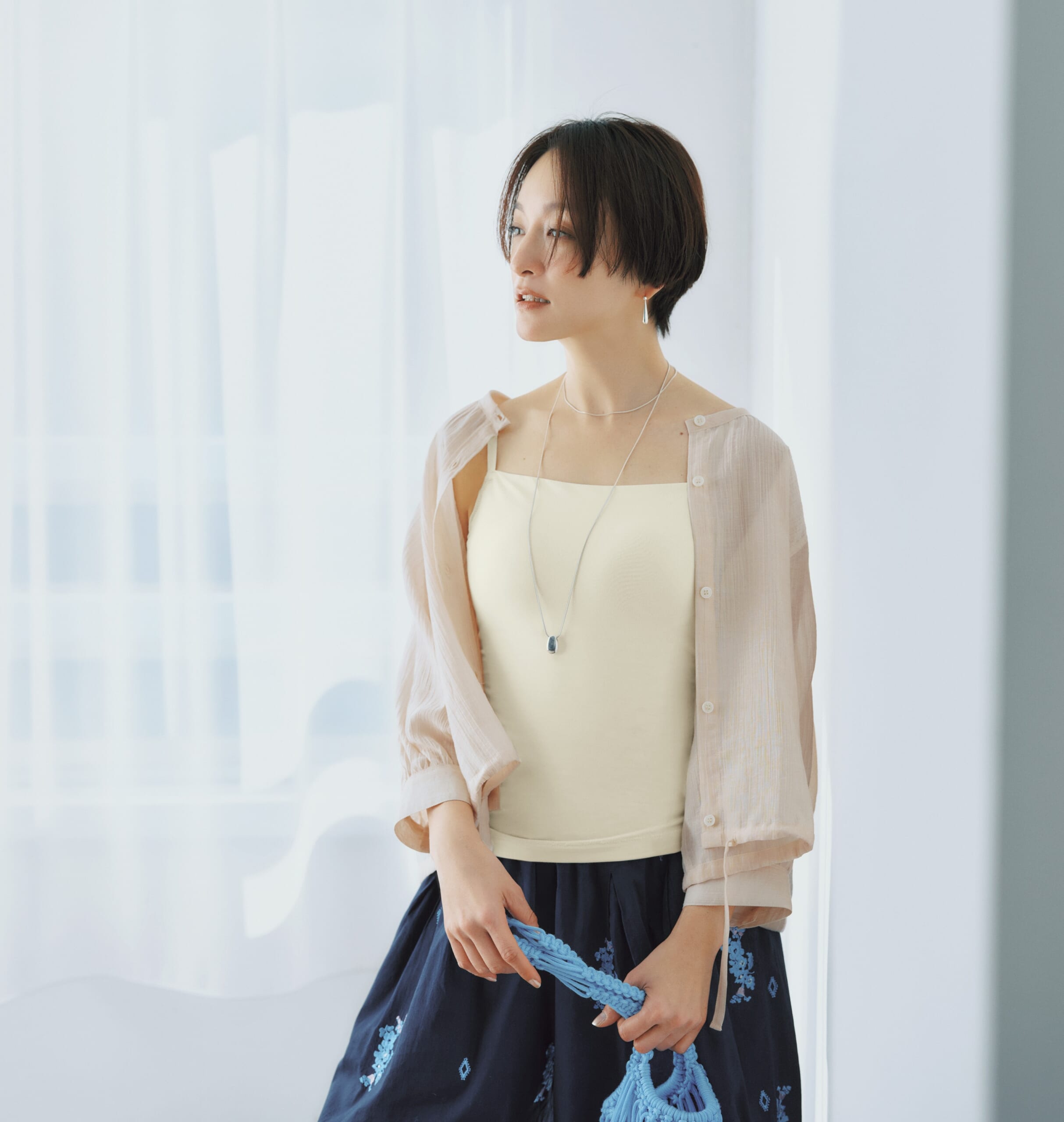 BRADELIS New York peace
【LEE別注】【洗える】【接触冷感】【吸汗速乾】【UVカット】楽なのに補整！スタイリッシュ綿混ブラキャ