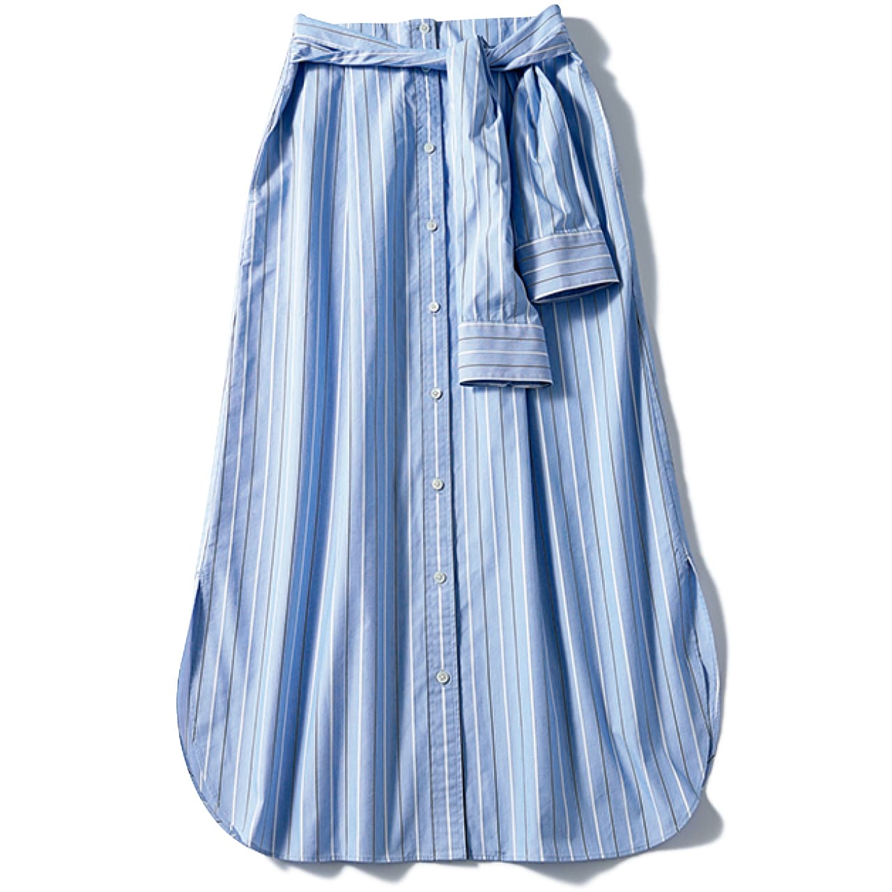 20th Anniv. LEE限定 12closet（トゥエルブクローゼット）【洗える】【接触冷感】【吸汗速乾】【石上美津江さんコラボ】シャツスリーブ付きスカート