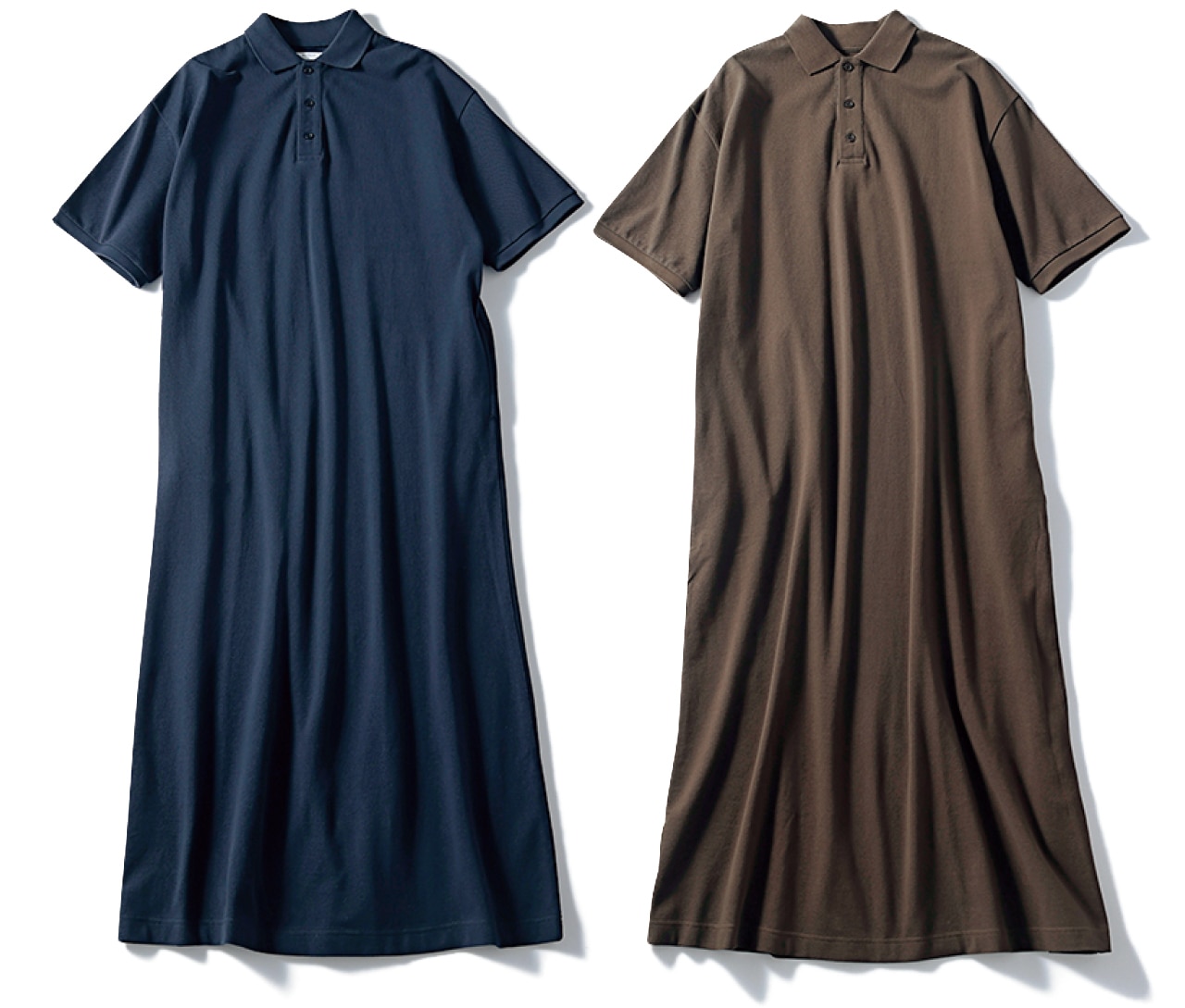 20th Anniv. LEE限定 12closet（トゥエルブクローゼット）【洗える】【石上美津江さんコラボ】鹿の子ポロワンピース