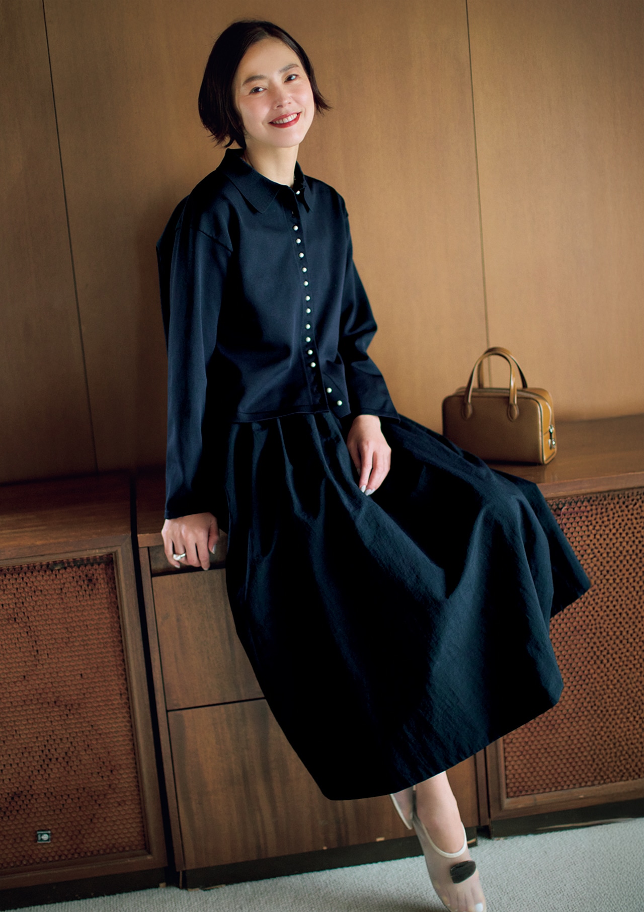 明日なに着る04012026のコーデ モデル/浅見れいな