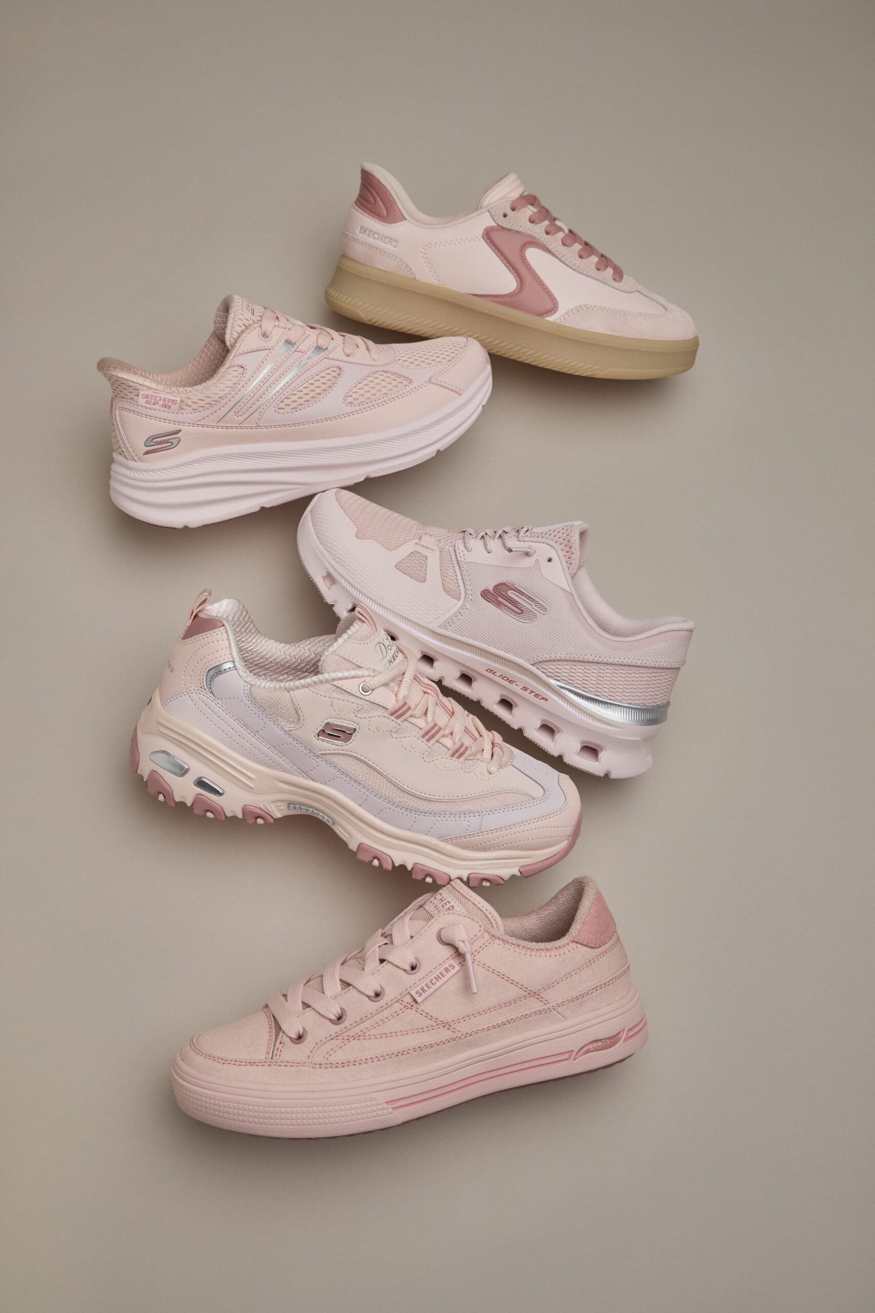 スケッチャーズ　特別コレクション「Pretty in Pink Pack」　メインビジュアル