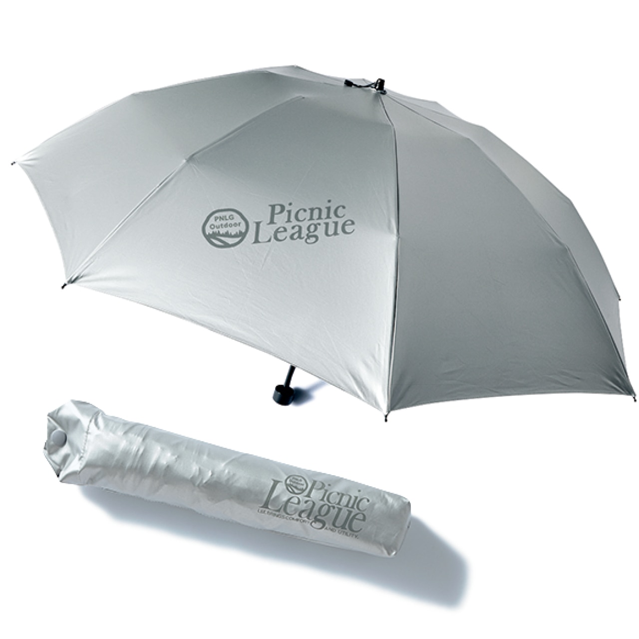 20th Anniv. LEE限定 mont-bell(モンベル)【UVカット】【晴雨兼用】【LEEマルシェ20th別注】Picnic Leagueロゴ入り/サンブロックアンブレラ55