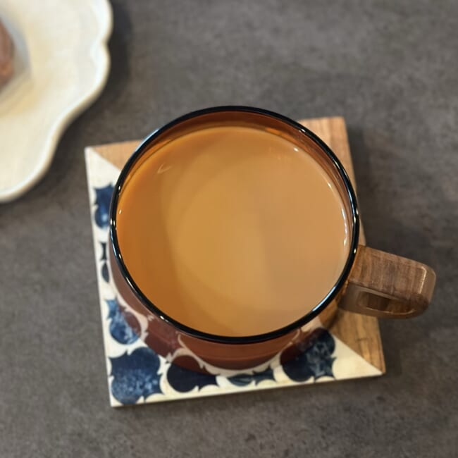 【a.depech |アデペシュ 】ガラス×ウォールナットのティーカップ