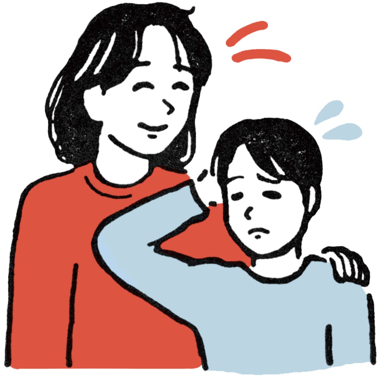 対子どもイラスト
