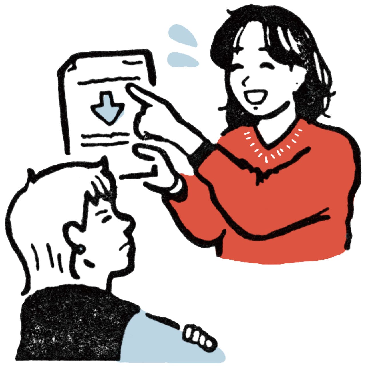 対 パパ友・ママ友イラスト