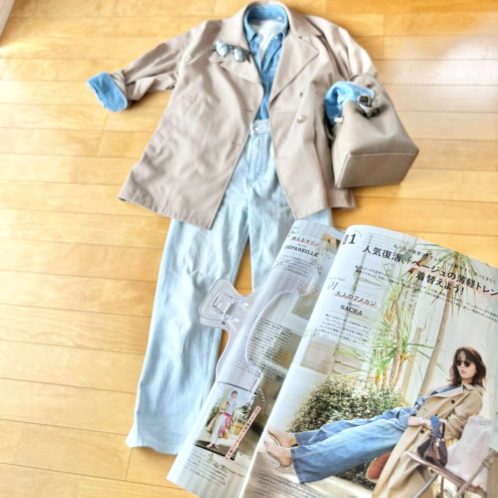 LEE4月号　コーデ