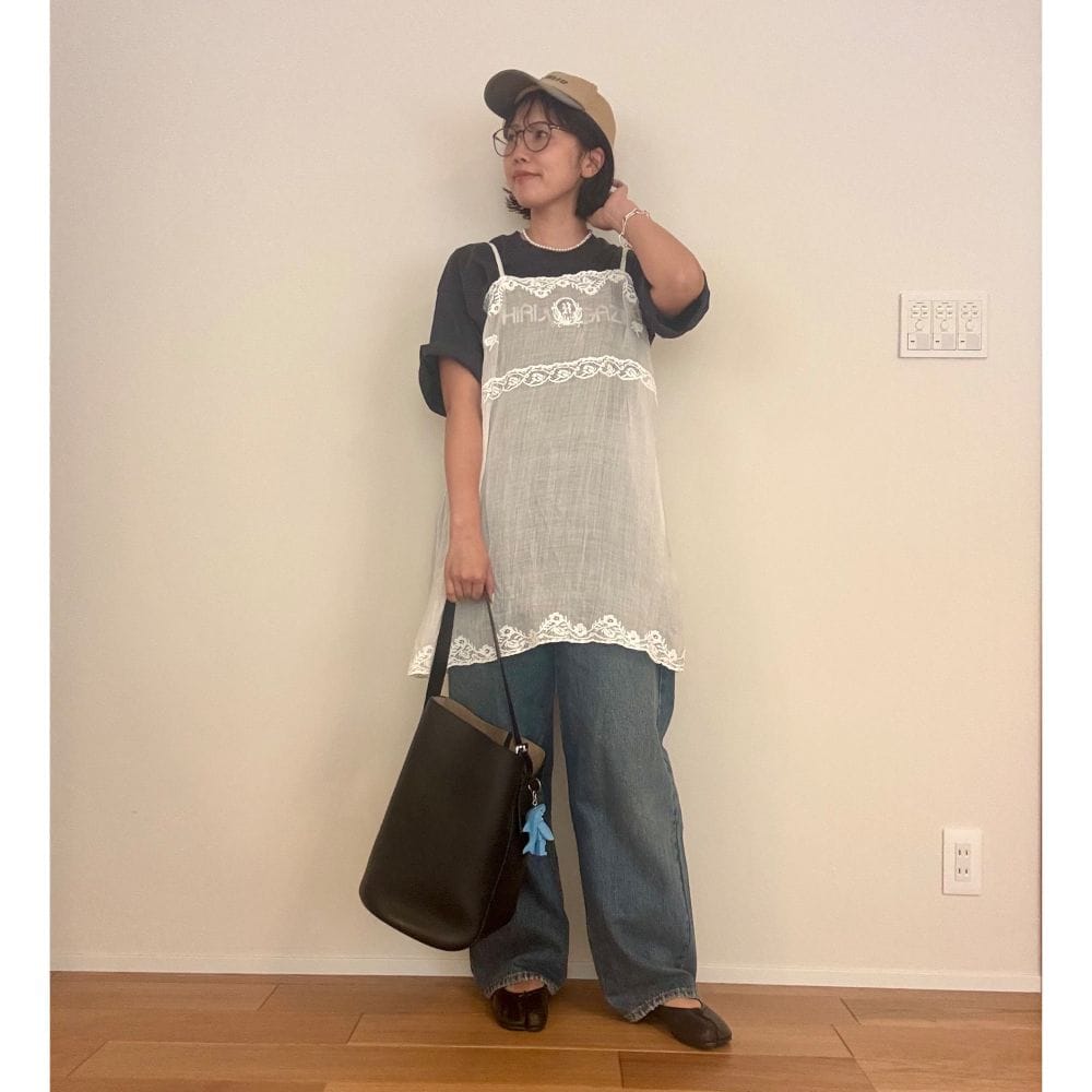 サードマガジン　ロゴT　コーデ