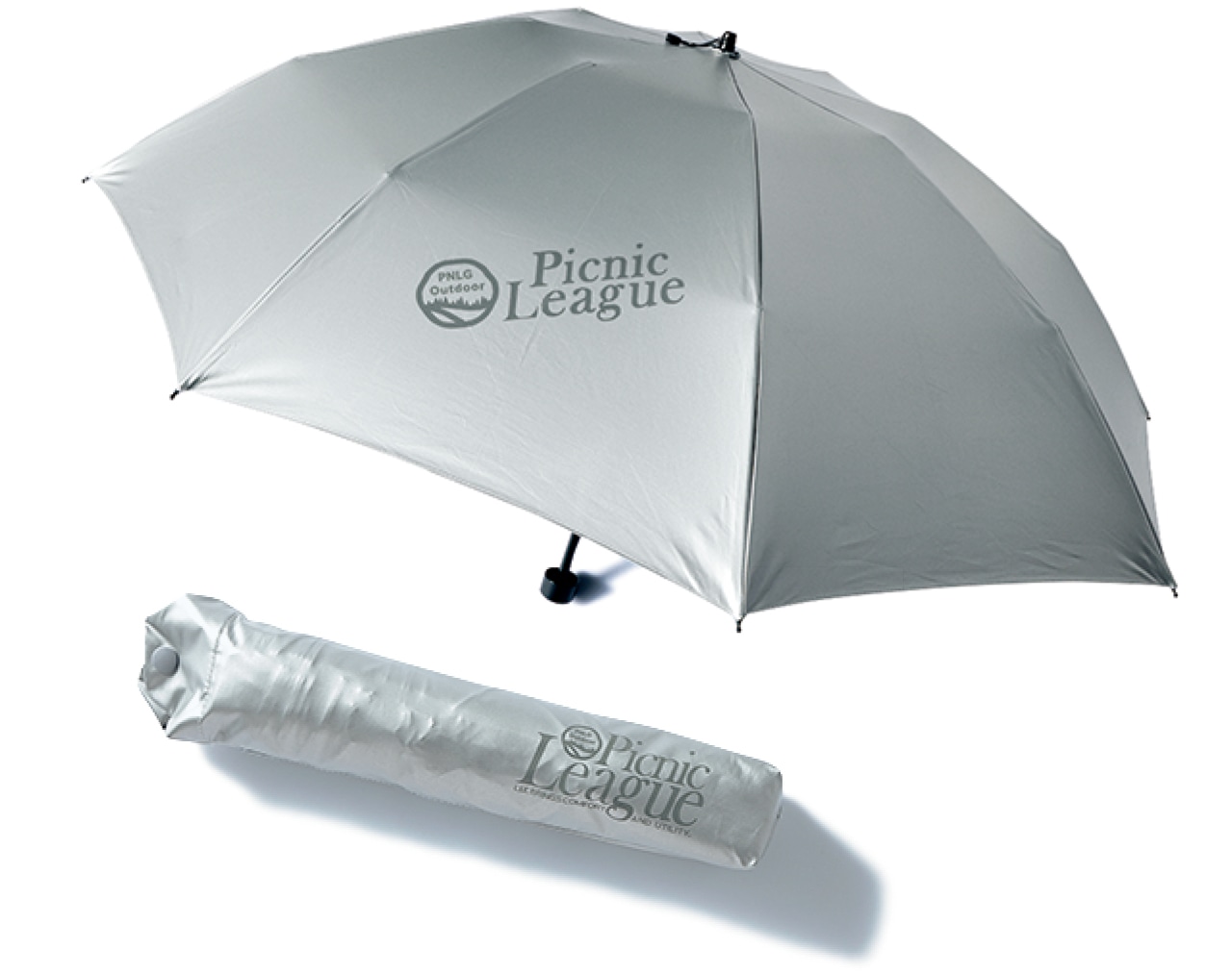 20th Anniv. LEE限定 mont-bell(モンベル)【UVカット】【晴雨兼用】【LEEマルシェ20th別注】Picnic Leagueロゴ入り/サンブロックアンブレラ55