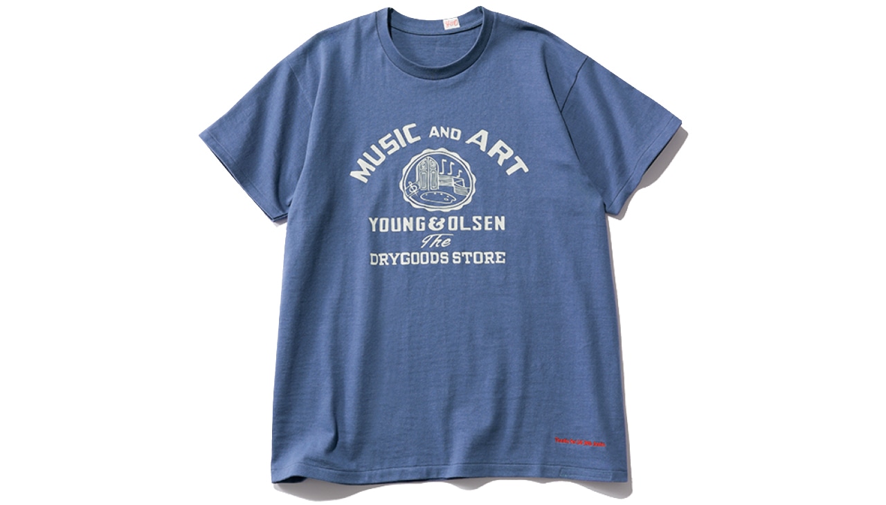 20th Anniv. LEE限定 YOUNG & OLSEN The DRYGOODS STORE(ヤングアンドオルセン ザ ドライグッズストア)【洗える】【LEEマルシェ20th別注】AMERICAN PRINTED TEE