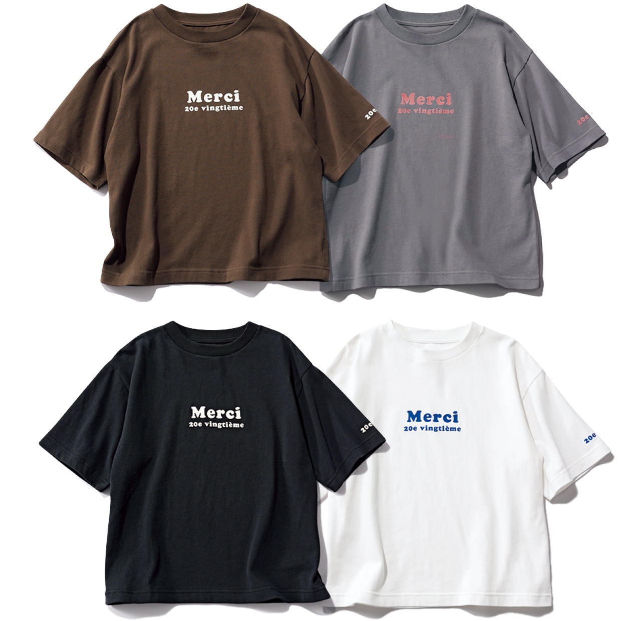 20th Anniv. LEE限定 12closet(トゥエルブクローゼット)【洗える】USAコットン Merci Tシャツ