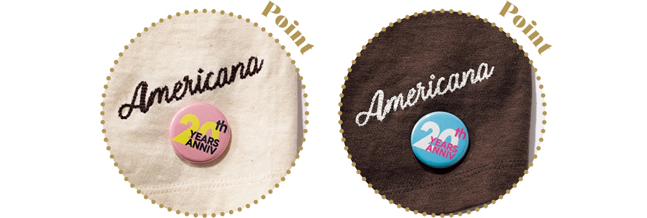 ポップな配色も可愛いミニバッジはバッグにつけたりとアレンジも自在です。