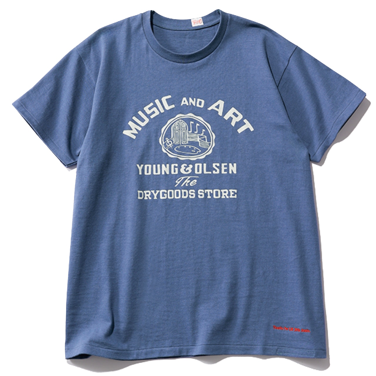 20th Anniv. LEE限定 YOUNG & OLSEN The DRYGOODS STORE(ヤングアンドオルセン ザ ドライグッズストア)【洗える】【LEEマルシェ20th別注】AMERICAN PRINTED TEE