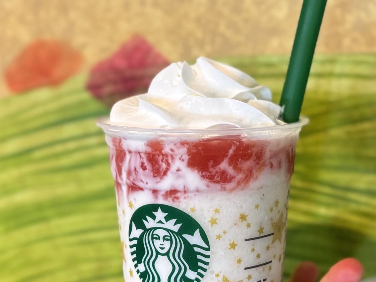 「THEフラペチーノ®ofフルーツ‐オン‐トップ‐ヨーグルトwithクラッシュナッツ」３