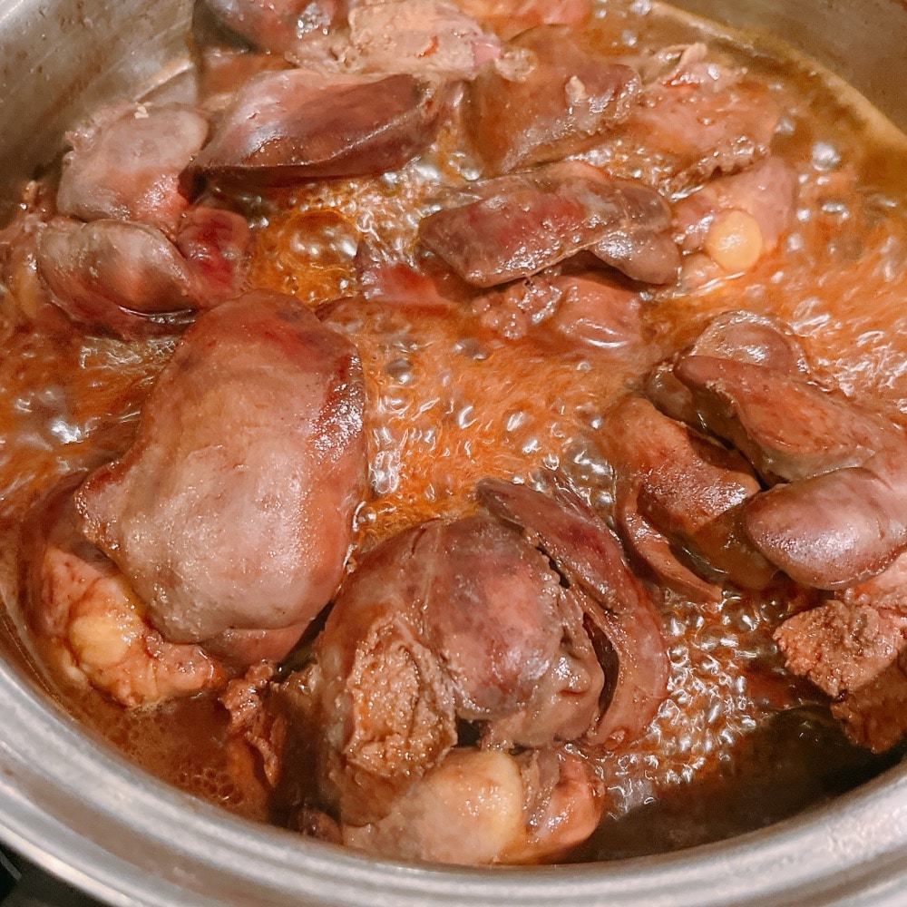 レバー ハツ 甘露煮
