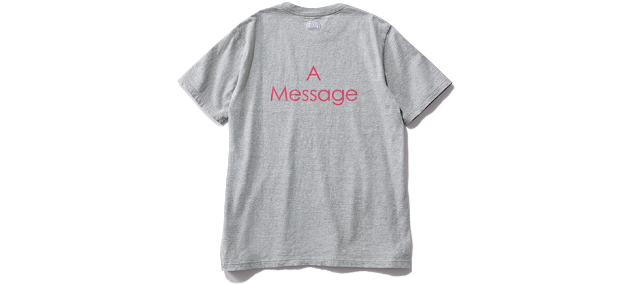 20th Anniv. LEE限定 TANGTANG(タンタン)【洗える】【LEEマルシェ20th別注】A MESSAGE「MAGAZINES」グレー×ピンク 背面