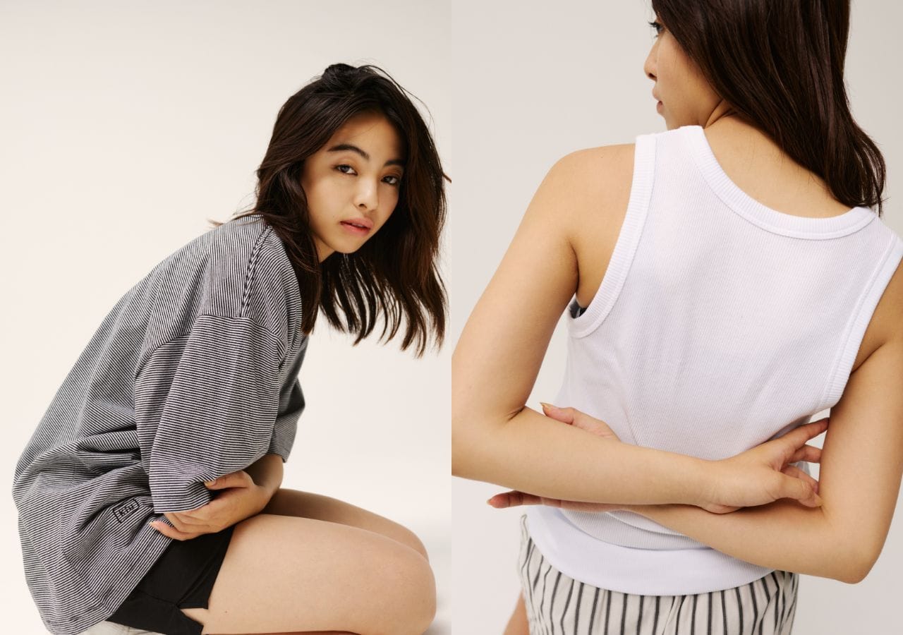 ポータブルTシャツ￥5930、ポータブルタンクトップ￥4730