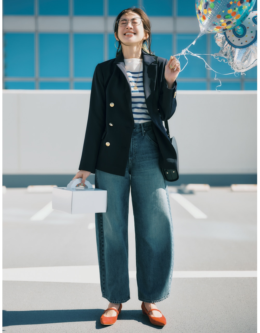 【UNIQLO（ユニクロ）】デニムパンツコーデ 高垣麗子さん