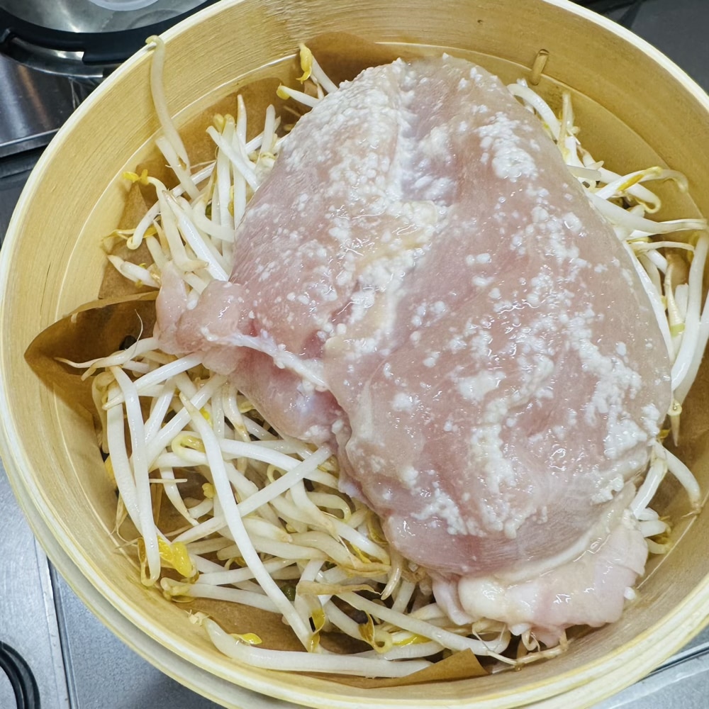 せいろ 無印良品 蒸し鶏