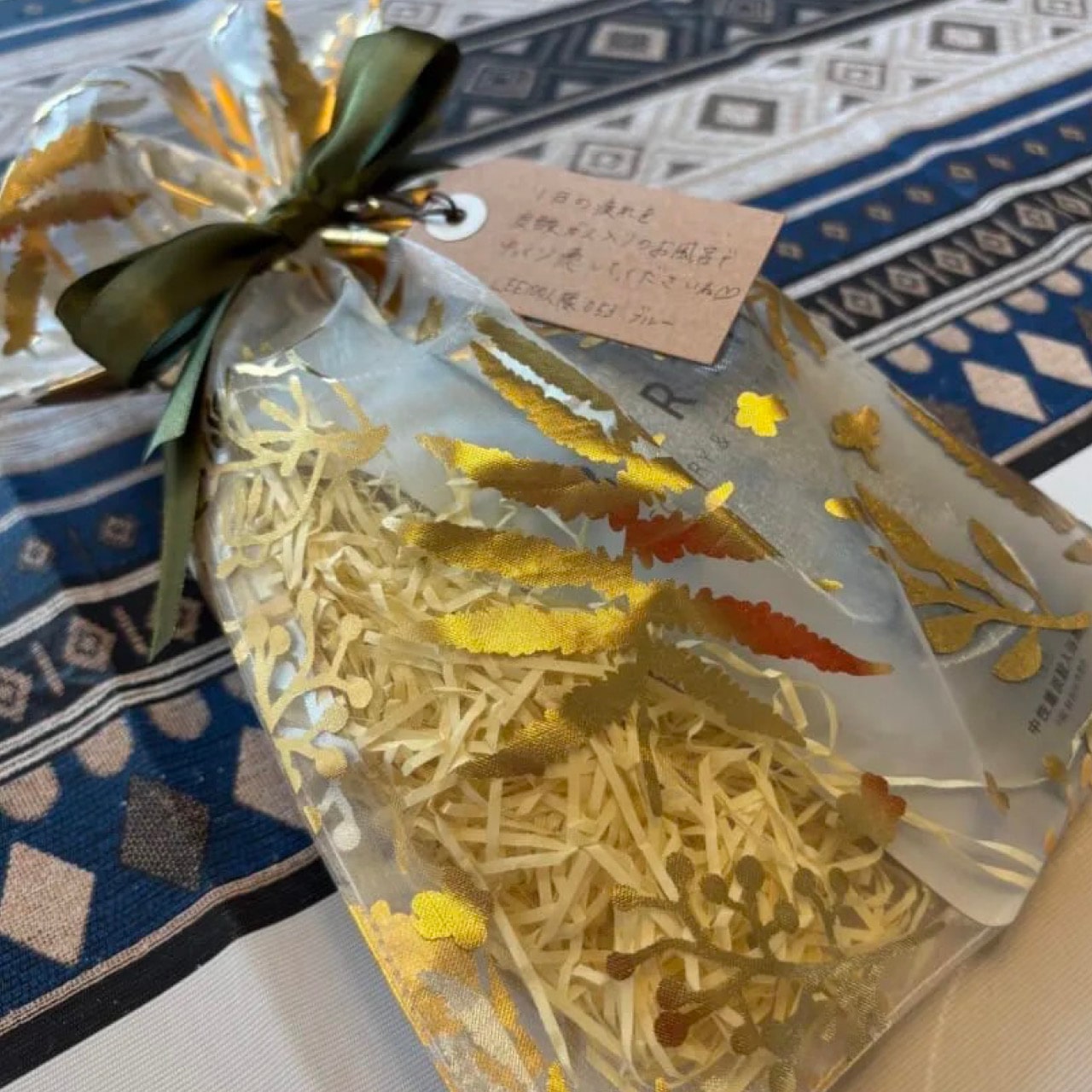 \オーガンジー巾着で華やかに/