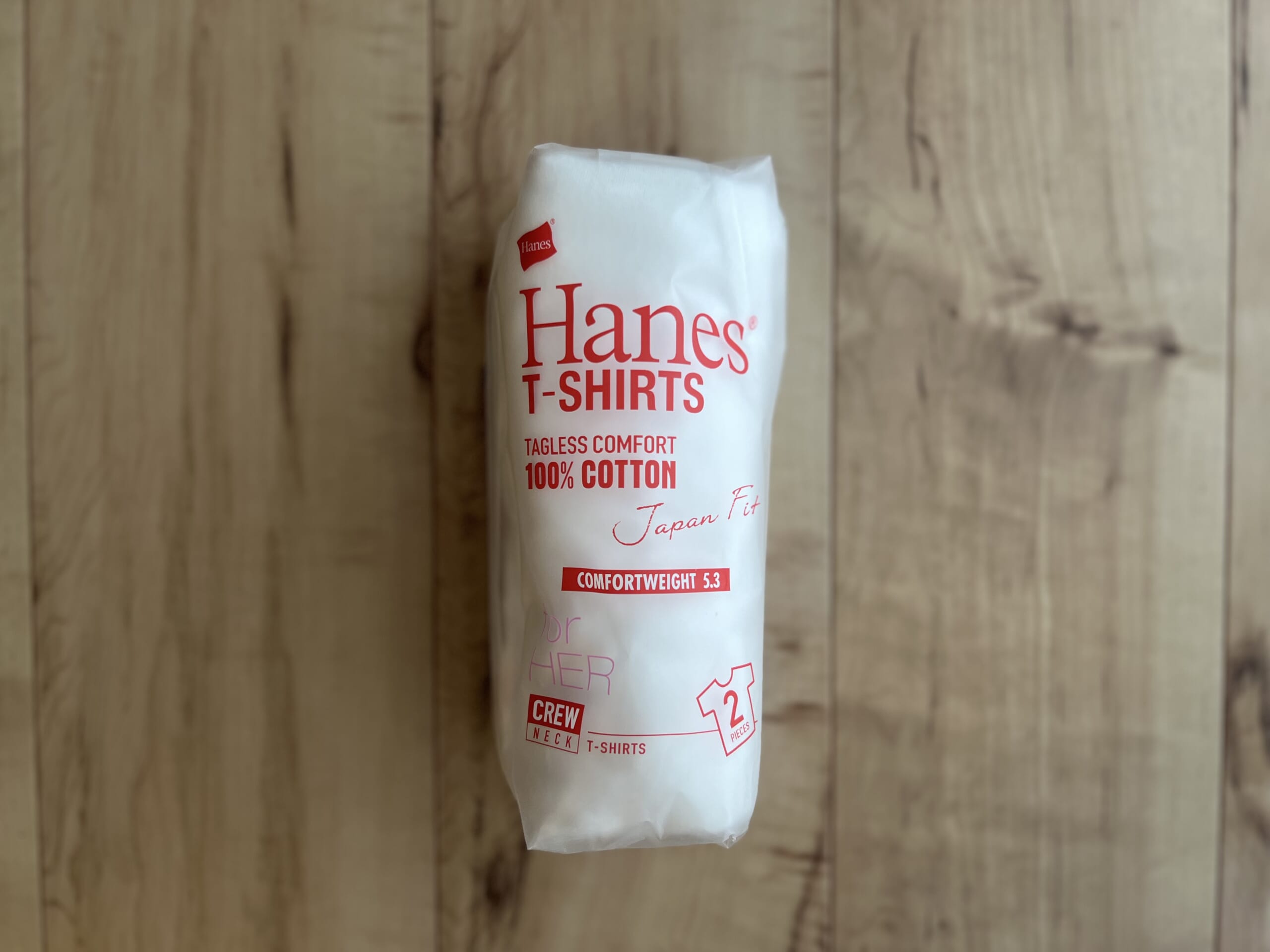 【Hanes】タグがなくて快適！定番白Tシャツ「タグレスフォート（Japan Fit for HER）」TB icoco