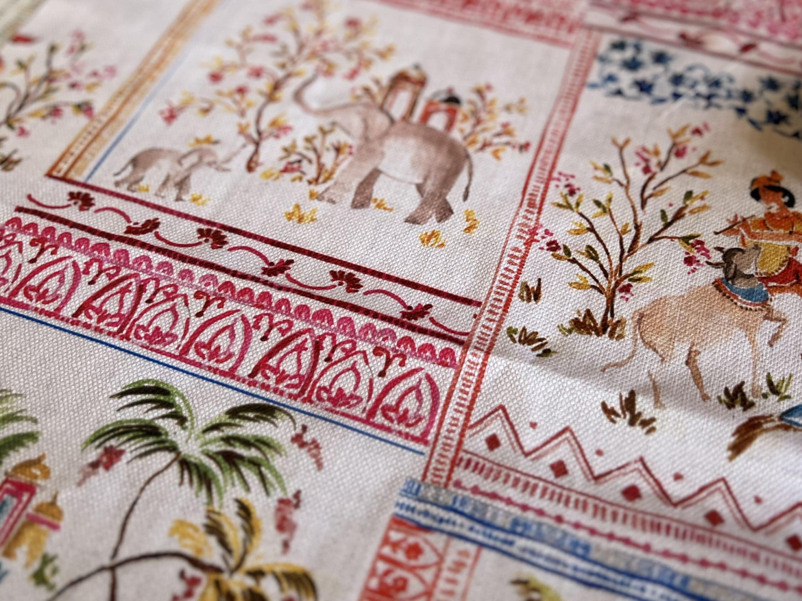 民芸風大きめコースター・ティーマットを作りました TB icoco