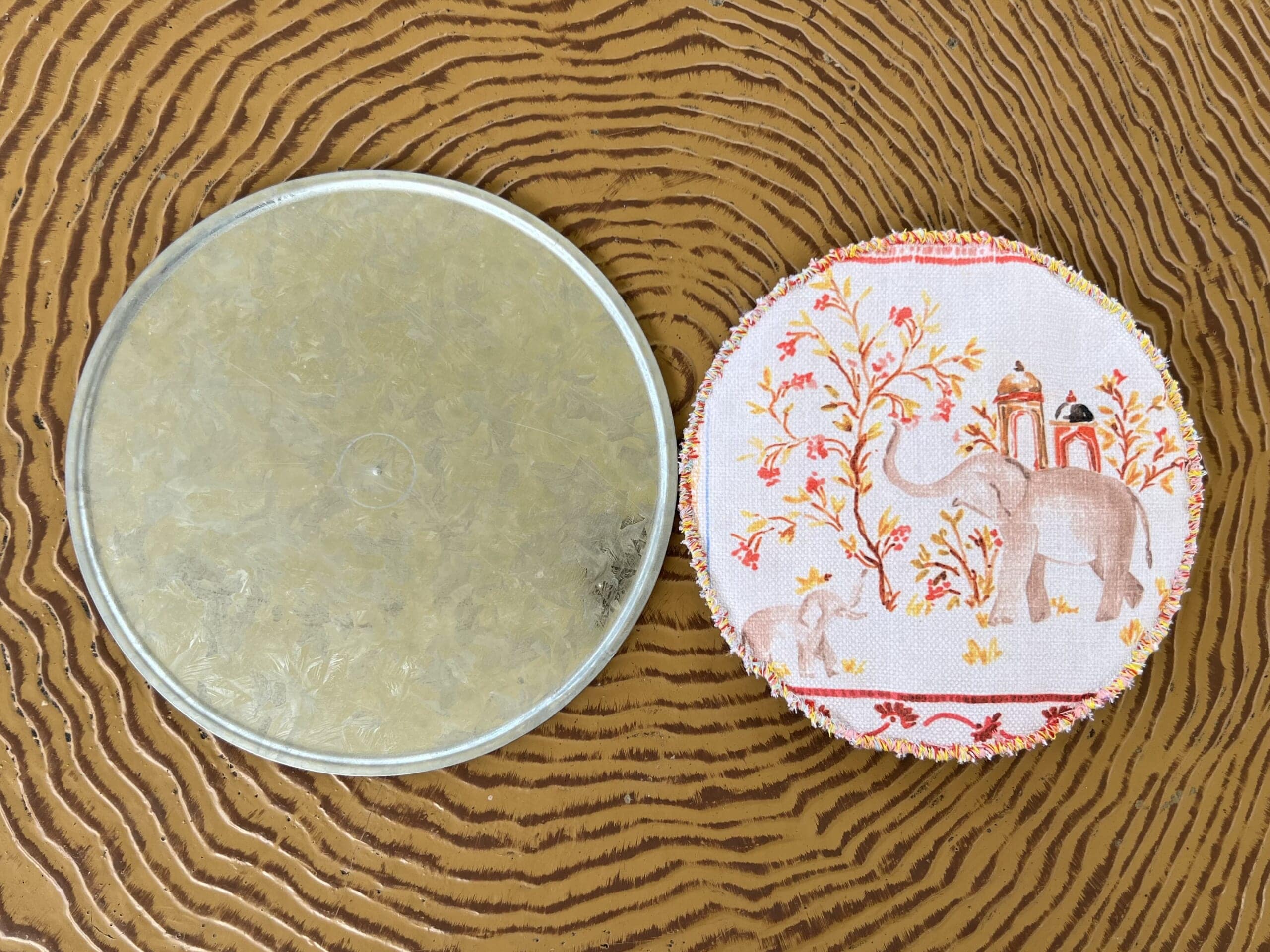 民芸風大きめコースター・ティーマットを作りました TB icoco