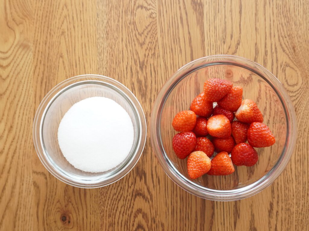 近藤幸子さん「いちご飴」材料