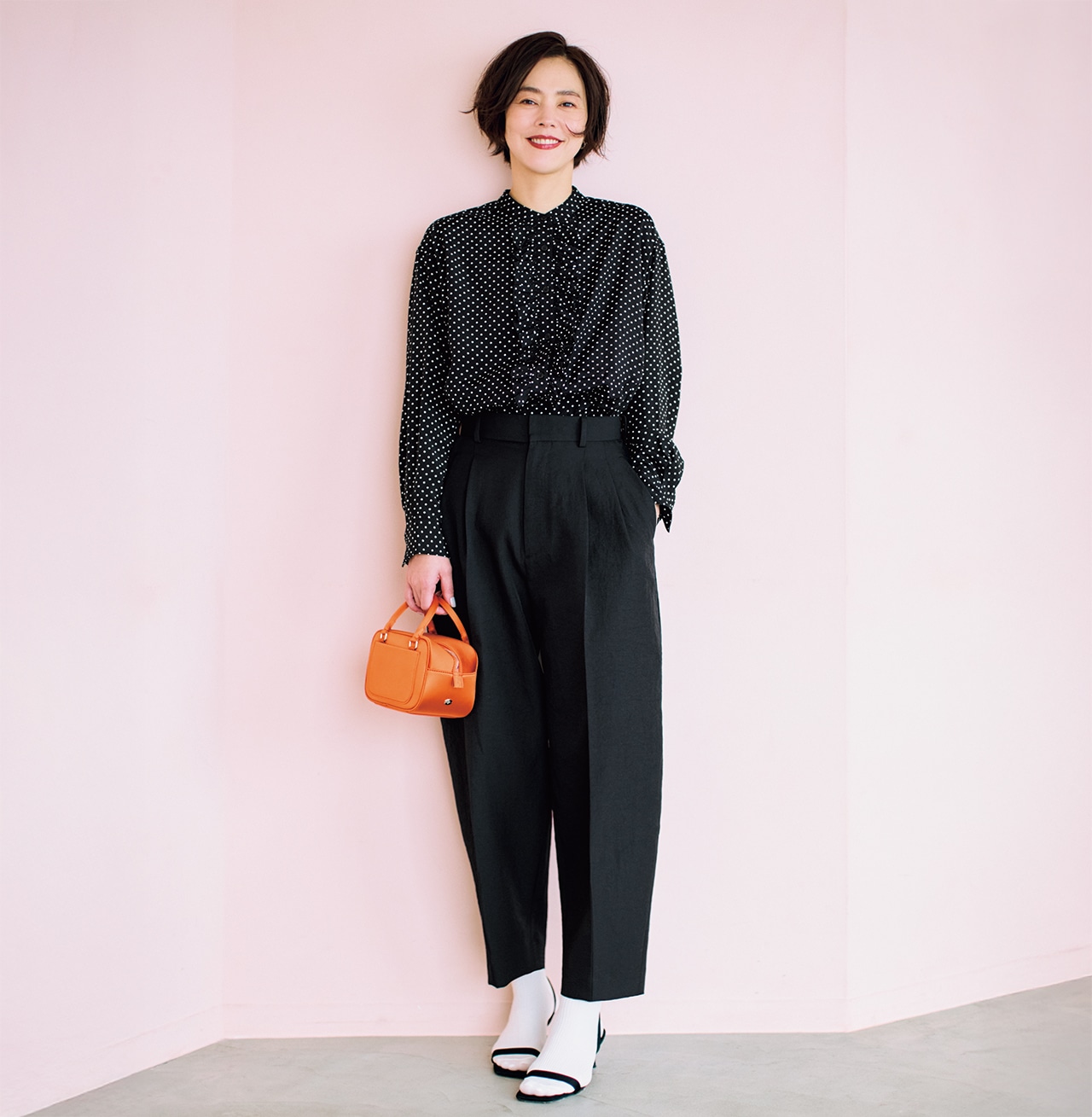 明日なに着る04082026のコーデ　モデル／浅見れいな