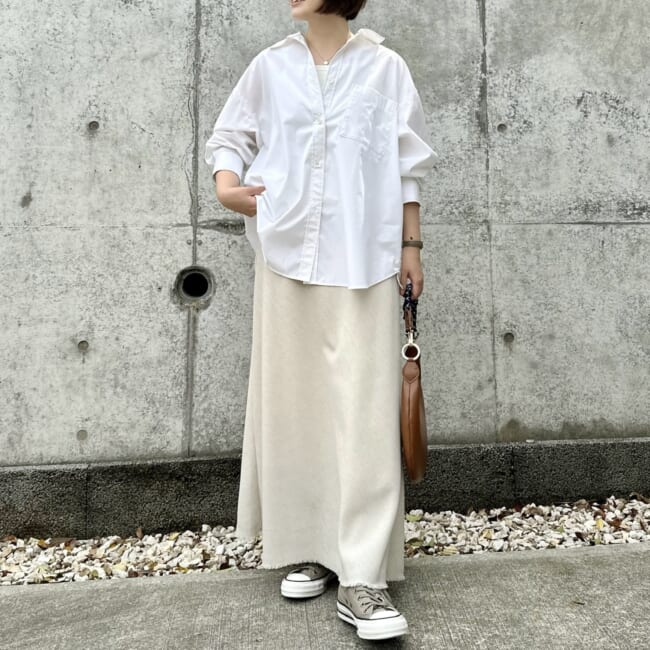 CONVERSE(コンバース)の【雅姫さんコラボ】ALL STAR（R） OX／HW　グレージュ　LEEマルシェ