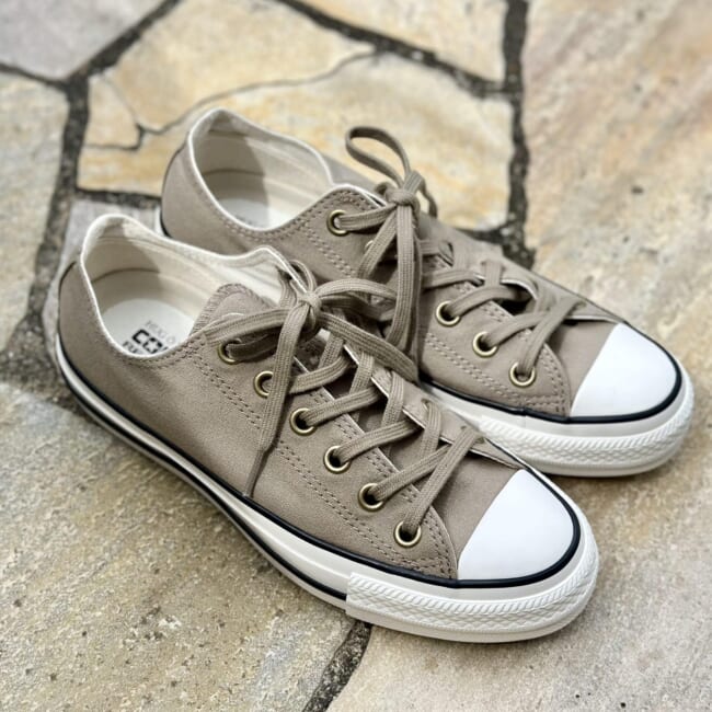 CONVERSE(コンバース)の【雅姫さんコラボ】ALL STAR（R） OX／HW　グレージュ　LEEマルシェ