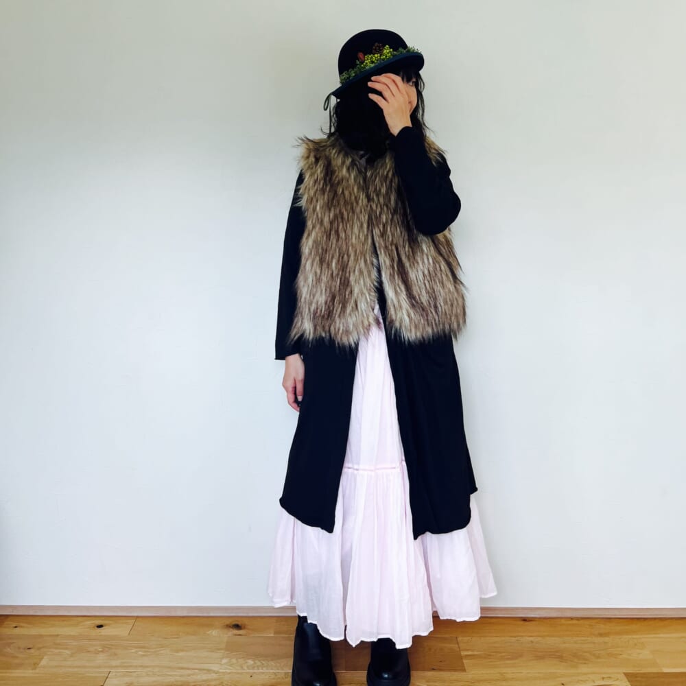 ne Quittez pas ヌキテパ コットンボイル ティアード マキシ ドレス Cotton Voile Tiered Maxi Dress さくら ピンク