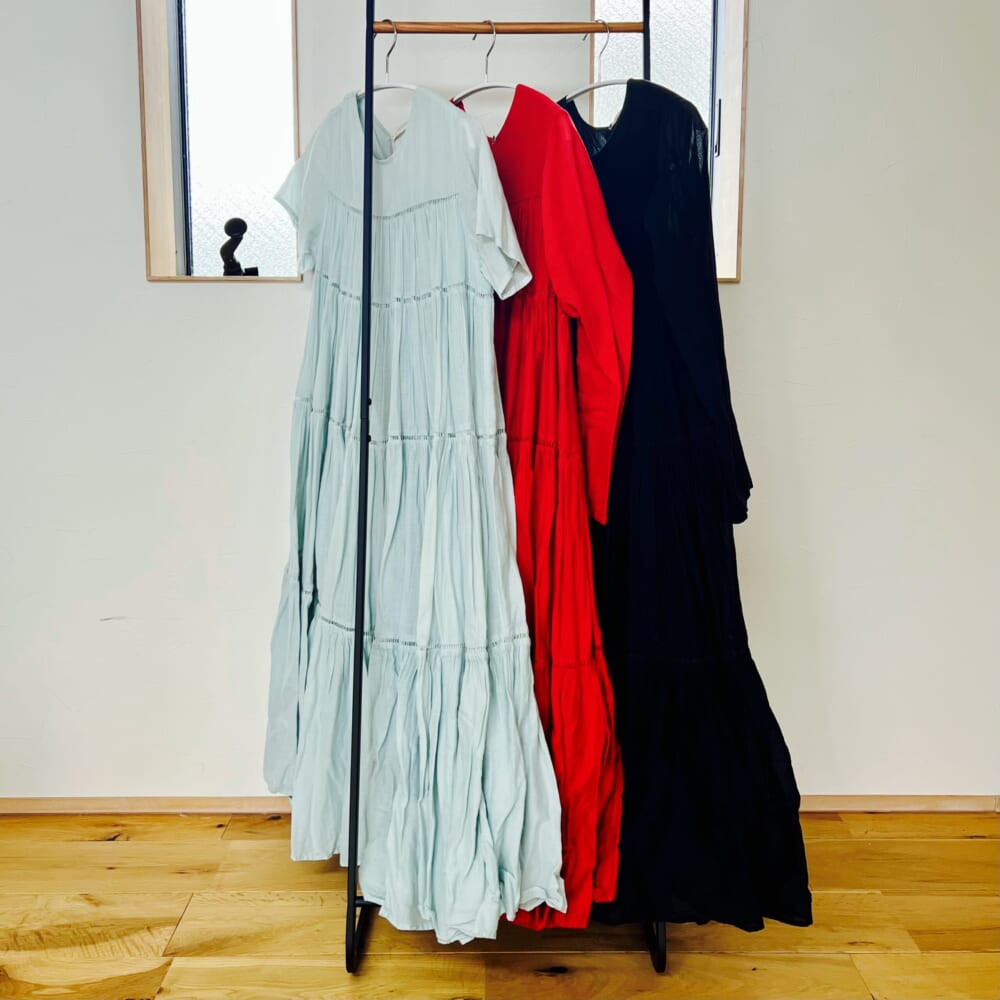 ne Quittez pas
Cotton Voile Tiered Middle Length Dress