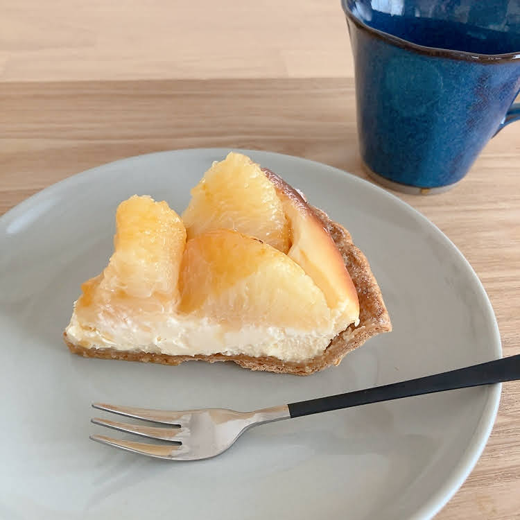 文旦クリームチーズタルト　家でコーヒーと一緒に